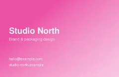 Magenta plate of the business card, Convert to CMYK