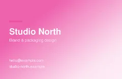 Magenta plate of the business card, Safer for press Medium
