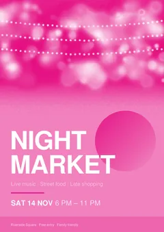 Magenta plate of the poster, Safer for press Medium: lighter in the dark background