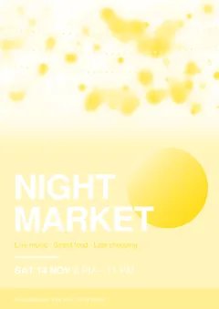 Yellow plate of the poster, Safer for press Medium: lighter in the dark background